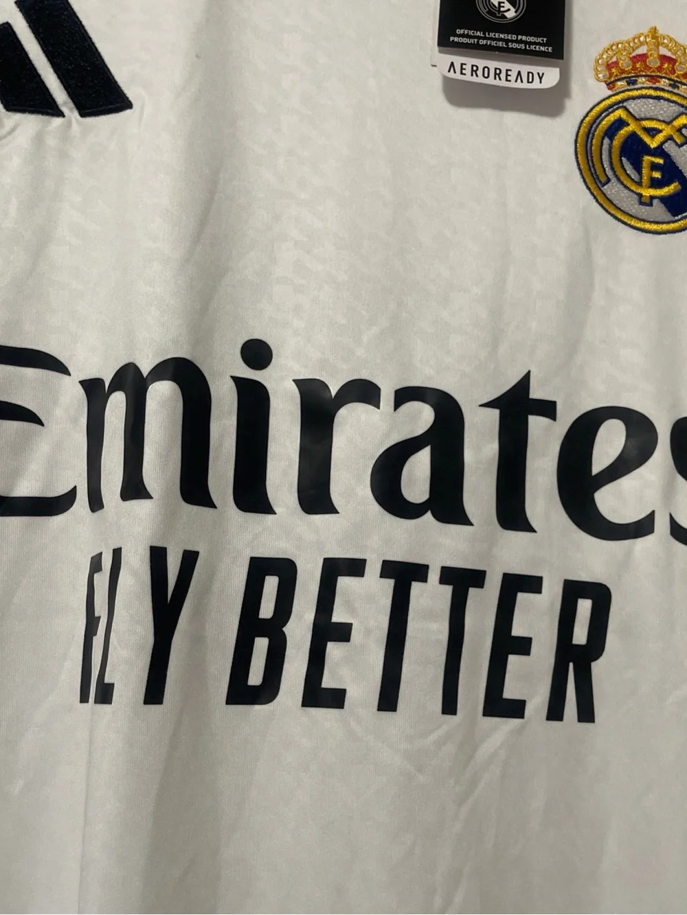 Adidas Real Madrid Kylian Mbappe Home White Jersey Sz XL